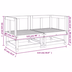 VidaXL 825396 banc de jardin Bois - Vue supplémentaire 8