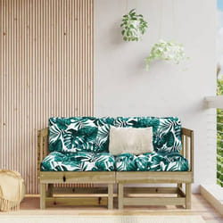 vidaXL Canapés d'angle de jardin 2 pcs bois de pin imprégné