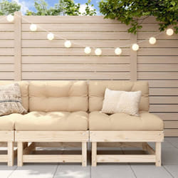 Vidaxl - Canapés centraux de jardin 2 pcs bois de pin massif