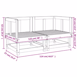 VidaXL 825403 banc de jardin Bois - Vue supplémentaire 8