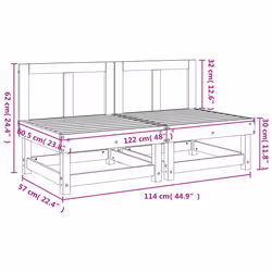 VidaXL 825405 banc de jardin Bois - Vue supplémentaire 8
