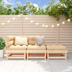 vidaXL Salon de jardin 3 pcs bois massif de pin