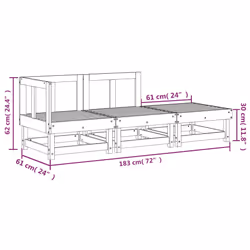 VidaXL 825409 banc de jardin Bois - Vue supplémentaire 8
