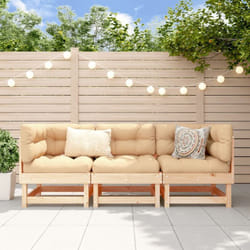 Vidaxl - Salon de jardin 3 pcs bois massif de pin