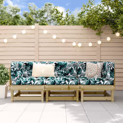 Cet ensemble de salon de jardin en bois avec un design à lattes sera un excellent complément à votre jardin, patio ou terrass ...