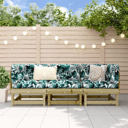 Vidaxl - Salon de jardin 3 pcs bois de pin imprégné