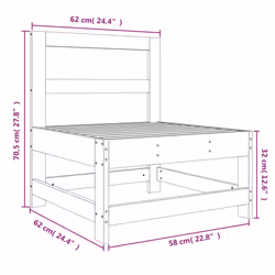 VidaXL 825479 banc de jardin Bois - Vue supplémentaire 7