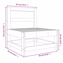 VidaXL 825484 banc de jardin Bois - Vue supplémentaire 7