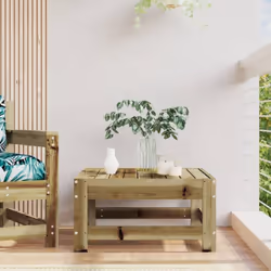 Ce repose-pied de jardin en bois, qui se démarque par son design à lattes, sera un excellent supplément à votre jardin, patio ...