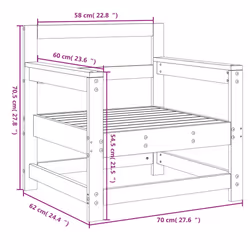 VidaXL 825493 banc de jardin Bois - Vue supplémentaire 8