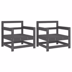 VidaXL 825494, Gris, Bois, 110 kg, Adultes et enfants, 700 mm, 620 mm