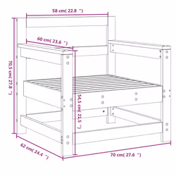 VidaXL 825494 banc de jardin Bois - Vue supplémentaire 8