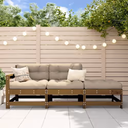 Cet ensemble de salon de jardin en bois avec un design à lattes sera un excellent complément à votre jardin, patio ou terrass ...