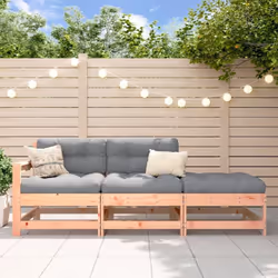 Cet ensemble de salon de jardin en bois avec un design à lattes sera un excellent complément à votre jardin, patio ou terrass ...