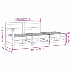 VidaXL 825526 banc de jardin Bois - Vue supplémentaire 8