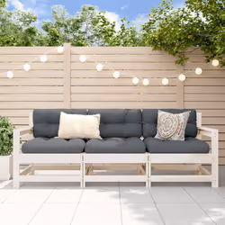 Cet ensemble de salon de jardin en bois avec un design à lattes sera un excellent complément à votre jardin, patio ou terrass ...