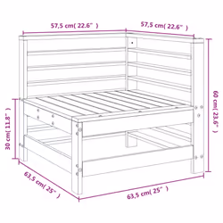 VidaXL 825609 banc de jardin Bois - Vue supplémentaire 7