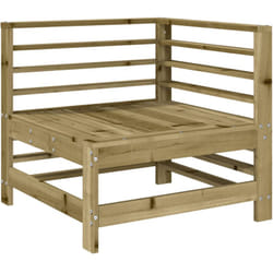 Vidaxl - Canapé d'angle de jardin bois de pin imprégné