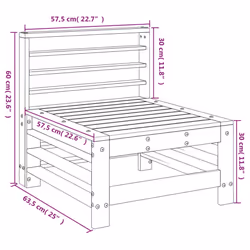 VidaXL 825616 banc de jardin Bois - Vue supplémentaire 7