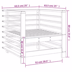 VidaXL 825625 banc de jardin Bois - Vue supplémentaire 8