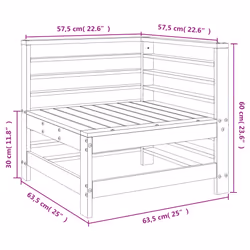 VidaXL 825626 banc de jardin Bois - Vue supplémentaire 7