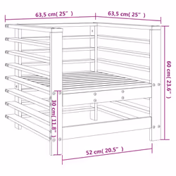 VidaXL 825627 banc de jardin Bois - Vue supplémentaire 8