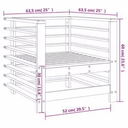 VidaXL 825628 banc de jardin Bois - Vue supplémentaire 8