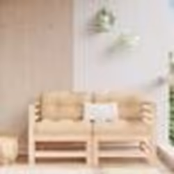 vidaXL Canapés d'angle de jardin 2 pcs bois de pin massif