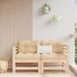 vidaXL Canapés d'angle de jardin 2 pcs bois de pin massif