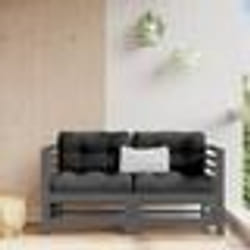 vidaXL Canapés d'angle de jardin 2 pcs gris bois de pin massif