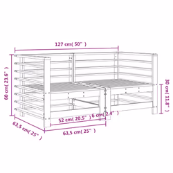 VidaXL 825637 banc de jardin Bois - Vue supplémentaire 8