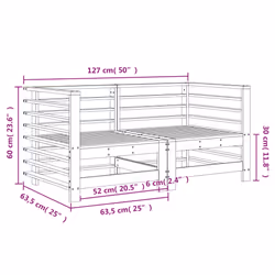 VidaXL 825642 banc de jardin Bois - Vue supplémentaire 8