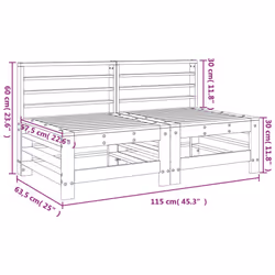 VidaXL 825644 banc de jardin Bois - Vue supplémentaire 8