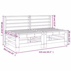 VidaXL 825645 banc de jardin Bois - Vue supplémentaire 8