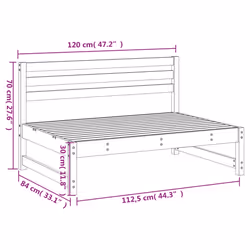 VidaXL 825703 banc de jardin Bois - Vue supplémentaire 7