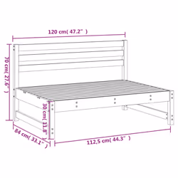 VidaXL 825708 banc de jardin Bois - Vue supplémentaire 7