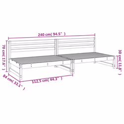 VidaXL 825716 banc de jardin Bois - Vue supplémentaire 8