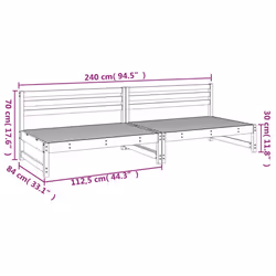 VidaXL 825717 banc de jardin Bois - Vue supplémentaire 8