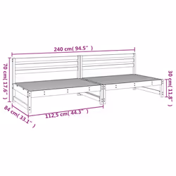 VidaXL 825722 banc de jardin Bois - Vue supplémentaire 8