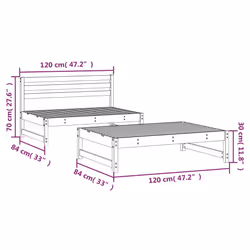 VidaXL 825727 banc de jardin Bois - Vue supplémentaire 7