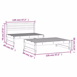 VidaXL 825729 banc de jardin Bois - Vue supplémentaire 7