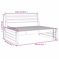 VidaXL 825744 banc de jardin Bois - Vue supplémentaire 7