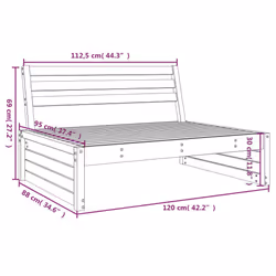 VidaXL 825749 banc de jardin Bois - Vue supplémentaire 7