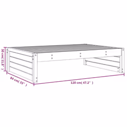 VidaXL 825750 banc de jardin Bois - Vue supplémentaire 8