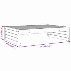 VidaXL 825756 banc de jardin Bois - Vue supplémentaire 8