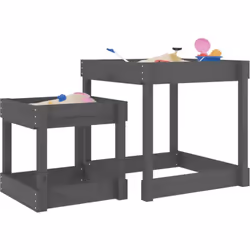 Offrez à votre enfant un endroit naturel pour jouer et découvrir à l'extérieur grâce à ces tables de sable en bois. Bois de p ...