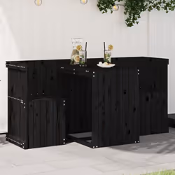 Cet ensemble de balcon en bois présente un aspect simple et élégant et constitue un supplément remarquable à votre jardin ou  ...