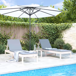 VidaXL 825068 chaise d'extérieur Terrace Bois de pin Blanc