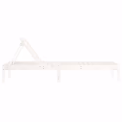 VidaXL 825068 chaise d'extérieur Terrace Bois de pin Blanc - Vue supplémentaire 5