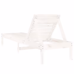 VidaXL 825068 chaise d'extérieur Terrace Bois de pin Blanc - Vue supplémentaire 6